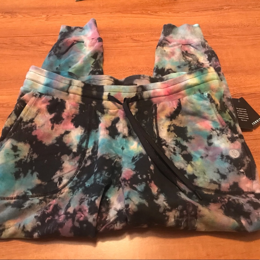 Torrid French terry tie dye joggers NWT